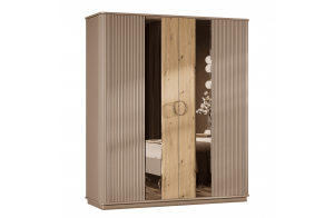 Шкаф 4-х дверный Мадрид (бежевый)