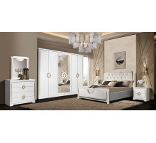 Спальный гарнитур Бодрум (белый,серый,капучино) Спальный гарнитур Бодрум (белый,серый,капучино)