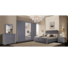 Спальный гарнитур Бодрум (белый,серый,капучино) Спальный гарнитур Бодрум (белый,серый,капучино)