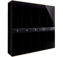 Пятистворчатый шкаф для одежды Rimini Solo РМШ2/5 (s) (черный) Пятистворчатый шкаф для одежды Rimini Solo РМШ2/5 (s) (черный)