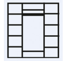 Четырехстворчатый шкаф для одежды Венеция ВНШ2/4 (дуб седан) Четырехстворчатый шкаф для одежды Венеция ВНШ2/4 (дуб седан)