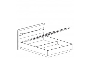 Двуспальная кровать с подъемным механизмом 1600х2000 Ронда 316 Двуспальная кровать с подъемным механизмом 1600х2000 Ронда 316
