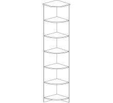 Стеллаж угловой Инна 618 светлый Стеллаж угловой Инна 618 светлый